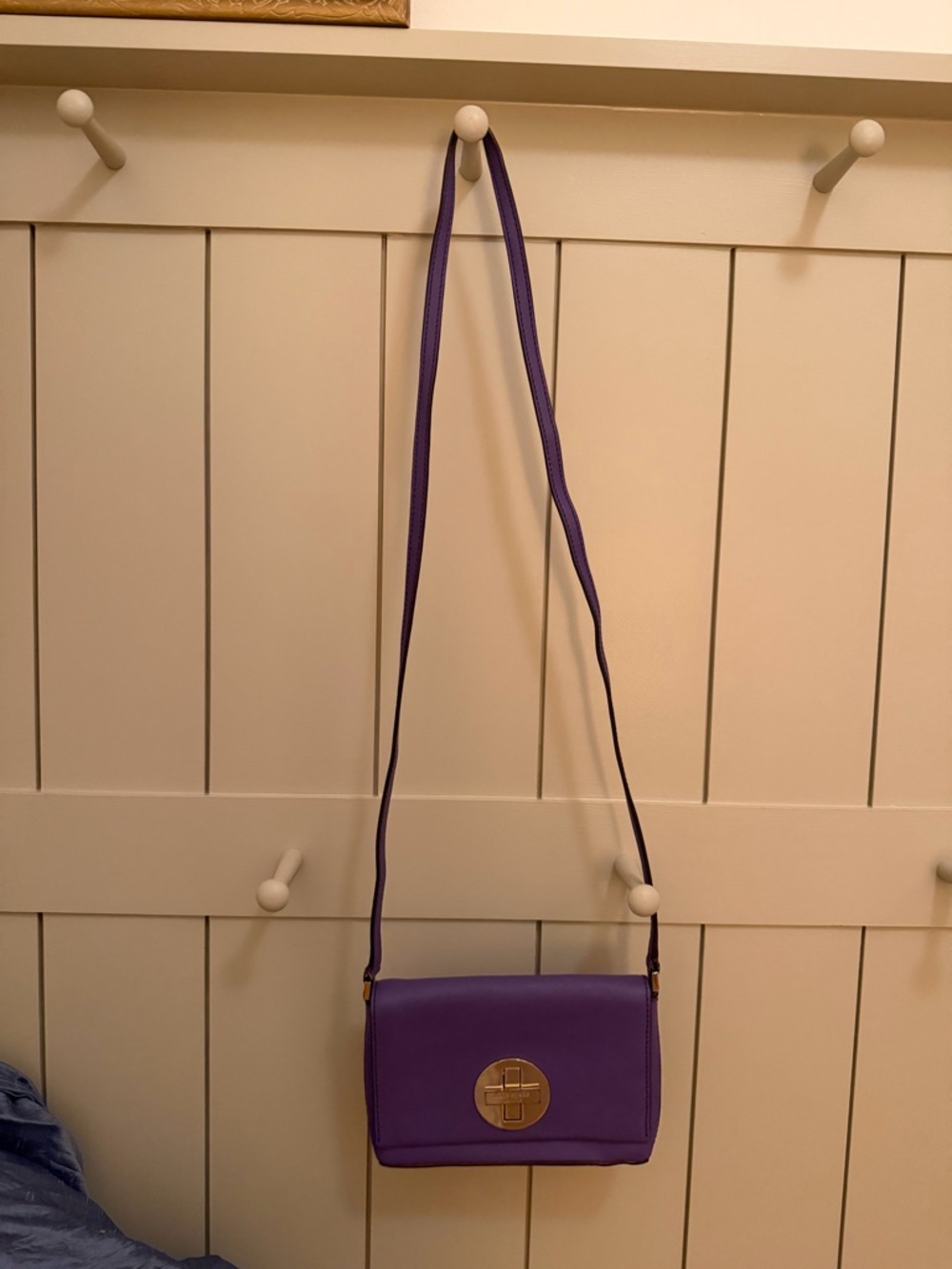 Kate Spade Sally Leather Crossbody Purple
